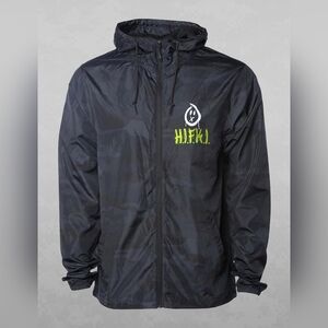 H.J.F.K.I. Black Windbreaker Jacket